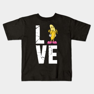 Banana Love Banana Lover Outfit Cute Banana Vegetable Kids T-Shirt